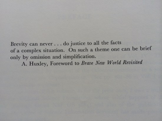 Quote in the prefatory material to Volume III.