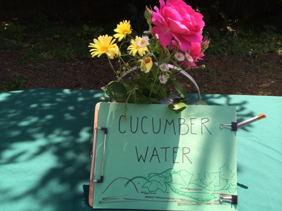 The celebration offered healthy drinks.
