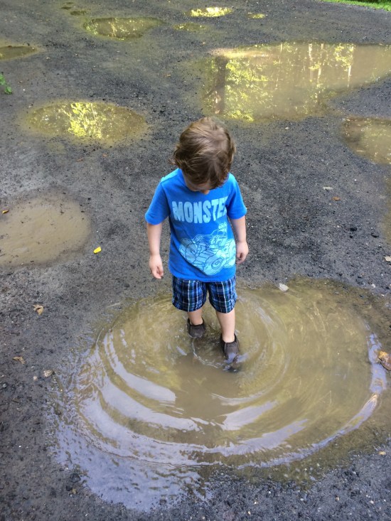 The joy of wet, soggy feet.